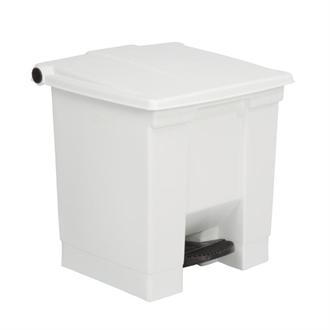 K805 Rubbermaid White Step On Container 30.5Ltr