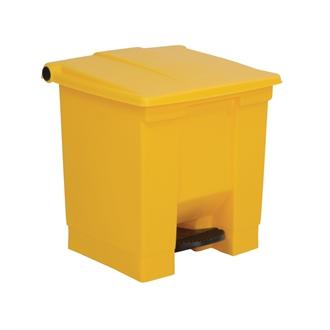 K806 Rubbermaid Yellow Step On Container 30.5Ltr