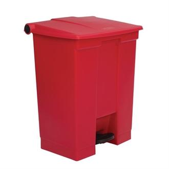 K822 Rubbermaid Red Step On Container 68Ltr