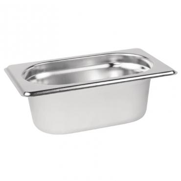 Vogue Stainless Steel 1/9 Gastronorm Pan 65mm - K824