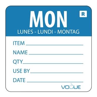 Vogue L066 Removable Day of the Week Labels - Monday (Pack of 500)