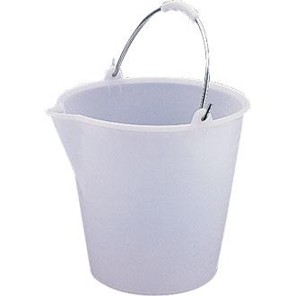 Jantex Heavy Duty Plastic Bucket White 12Ltr - L571