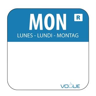 Vogue L931 Removable Colour Coded Food Labels - Monday (Pack of 1000)