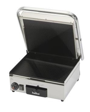 Hallco MEMT17012 Ribbed Ceramic Electric Panini/Contact Grill