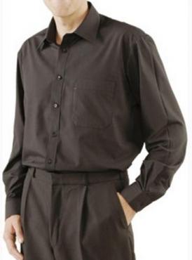 Uniform Works A798 Mens Long Sleeve Black Shirt