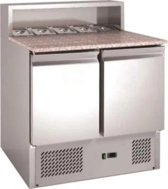 Chefs Range PSH900 2 Door Pizza Prep Counter with Granite Top