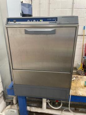 RET49988 - Cater-Wash CK0500G Commercial 500mm Glasswasher - With Gravity Waste & Detergent Pump