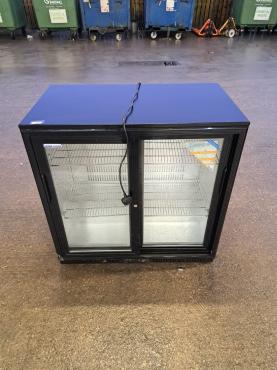 RET50532 - Cater-Cool CK0502LED Double Sliding Door Bottle Cooler With LED Lighting. 900mm.