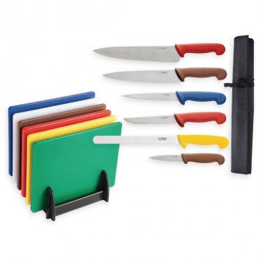 Special Offer Hygiplas Chopping Boards and Knife Set - S122