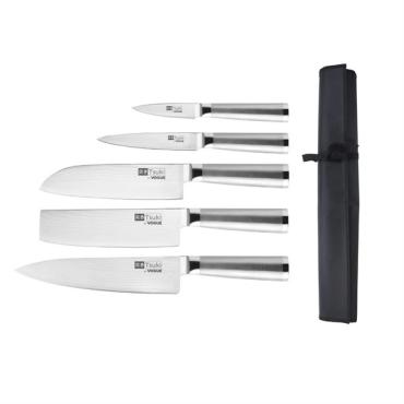 Vogue Tsuki 5 Piece Series 8 Knife Set and Wallet - SA459