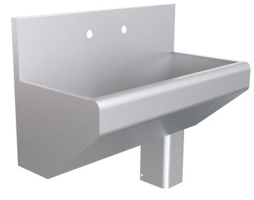 Parry Stainless Steel Scrub Sink With Upstand