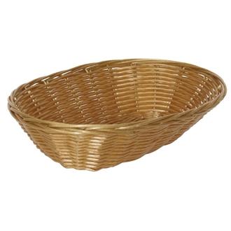 T364 Poly Wicker Oval Food Basket