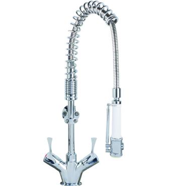 Mechline AquaTechnix TX-PR-20-SS Super Short, Monobloc, Twin Feed Pre-Rinse Spray Arm