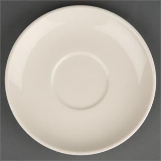 U107 Olympia Ivory Stacking Tea Saucers