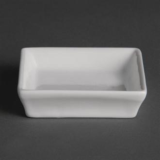 U180 Olympia Flat Square Miniature Dishes 80mm