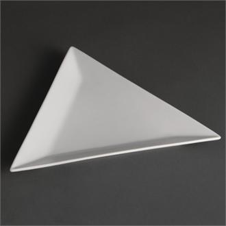 U655 Olympia Whiteware Triangle Plates 254mm- Pack of 6