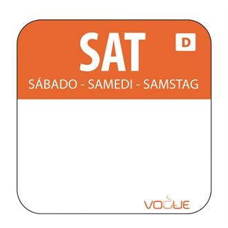 U782 Dissolvable Saturday Food Rotation Labels