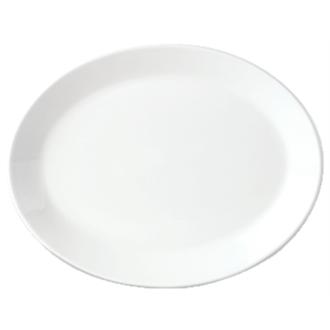 Steelite Simplicity White Oval Coupe Dishes 280mm (Pack of 12) - V0028