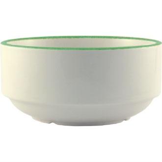 V1111 Steelite Green Dapple Soup Cups 285ml