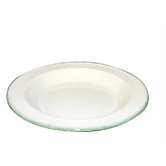 V1141 Steelite Green Dapple Soup Plates 215mm