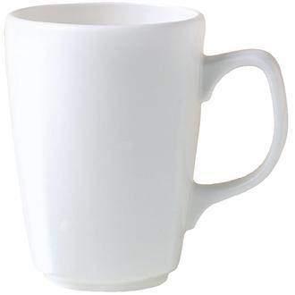 V6886 Steelite Monaco White Mugs 237ml