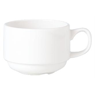 V7658 Steelite Simplicity White Stacking Espresso Cups 100ml