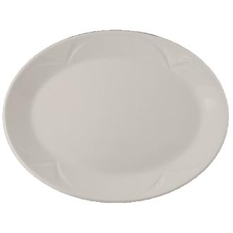 V8246 Steelite Manhattan Bianco Oval Plates 202mm