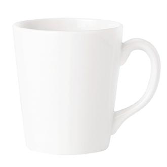 V9112 Steelite Simplicity White Coffeehouse Mugs 340ml