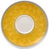 W027 Churchill New Horizons Marble Border Cappuccino Saucers Yellow 170mm