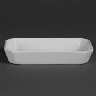 W413 Olympia Whiteware Oblong Hors d'Oeuvre Dishes 213mm