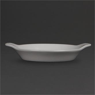 W439 Olympia Whiteware Round Eared Dishes 167x 137mm