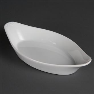 W440 Olympia Whiteware Oval Eared Dishes 262mm