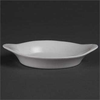 W443 Olympia Whiteware Round Eared Dishes 156x 126mm