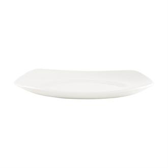 W842 Churchill Plain Whiteware X Squared Plates 170mm