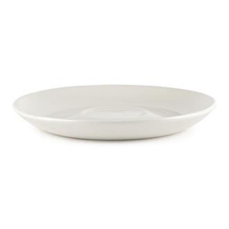 W888 Churchill Plain Whiteware Large Saucers 165mm