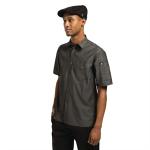 Chef Works Detroit Denim Short Sleeve Shirt Black - B075