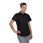 Chef Works Ladies Cool Vent Chefs Shirt Black - b181