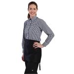 Uniform Works Ladies Gingham Shirt Black - B217