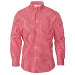 Uniform Works Mens Gingham Shirt Red - B218