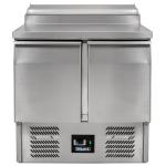 Blizzard BCC2EN Commercial 2 Door Compact Gastronorm Refrigerated Prep Counter With Raised Collar