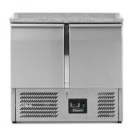 Blizzard BCC2-GR-TOP Commercial 2 Door Compact Refrigerated Prep Counter With Granite Worktop