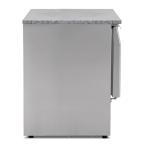 Blizzard BCC3-GR-TOP Commercial 3 Door Compact Refrigerated Prep Counter With Granite Worktop