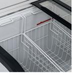 Blizzard BDF42 Curved Glass Lid Freezer 420L