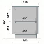 Interlevin BELLINI TABLE 700 in White - Counter Table