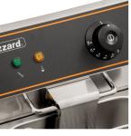 Blizzard BF8+8 Commercial Electric Counter Top Electric Fryer with Tap