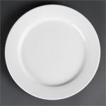 CB482 Olympia Whiteware Wide Rimmed Plates 280mm- Box of 6