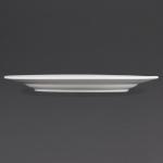 CB483 Olympia Whiteware Wide Rimmed Plates 310mm