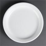 CB487 Olympia Whiteware Narrow Rimmed Plates 180mm