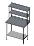 Double Tier Ambient Gantry W1500 x D300mm - Fully Stainless Steel by Cater-Fabs