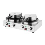 Buffalo CJ533 Double Round Belgian Waffle Maker